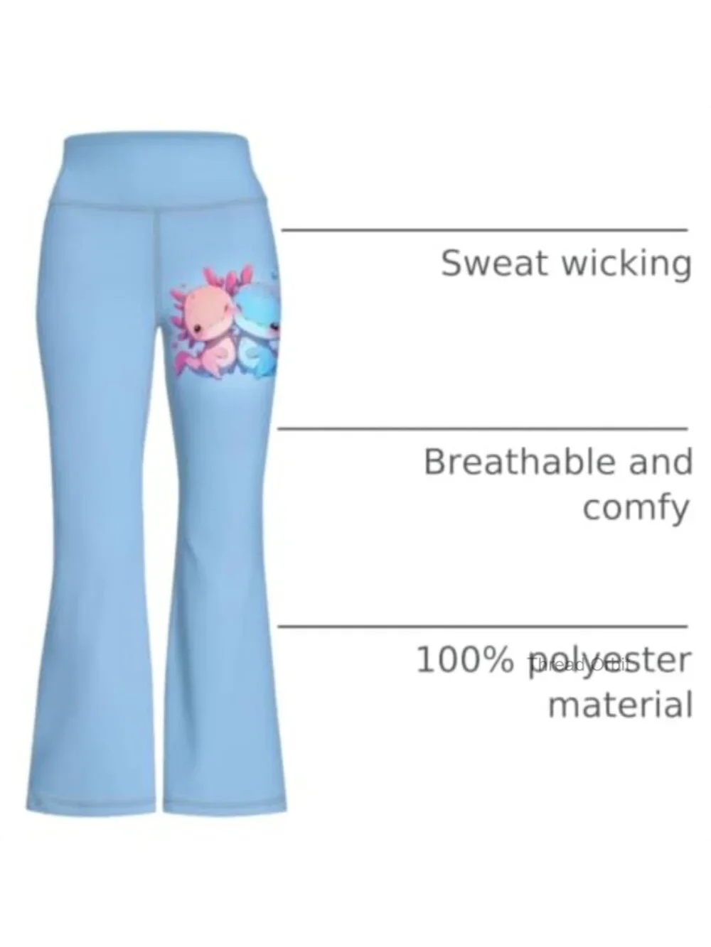 Girls Flare Yoga Pants High Cut Tummy Control Bell Bottom Kids Leggings